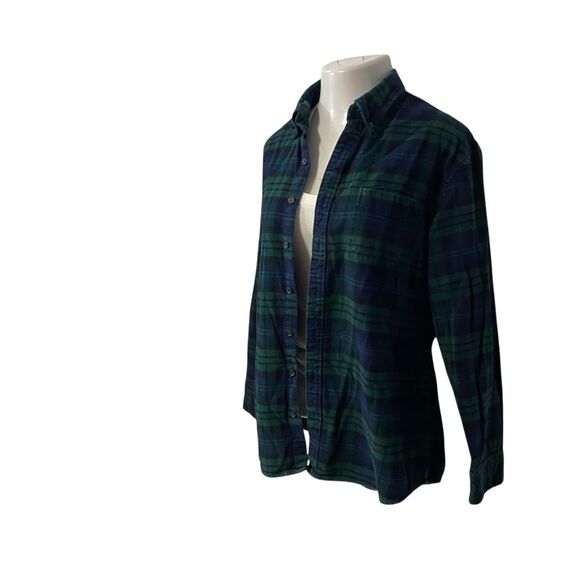 Upcycled Flannel Shirt Shacket Womens 1X Grunge Patchwork Folk Art Drink Camp - Picture 8 of 15